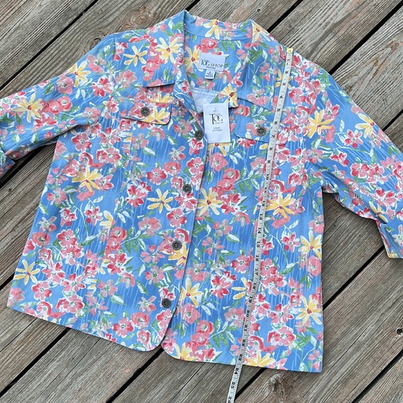 NWT floral cotton-blend jacket PL - Picture 9 of 10